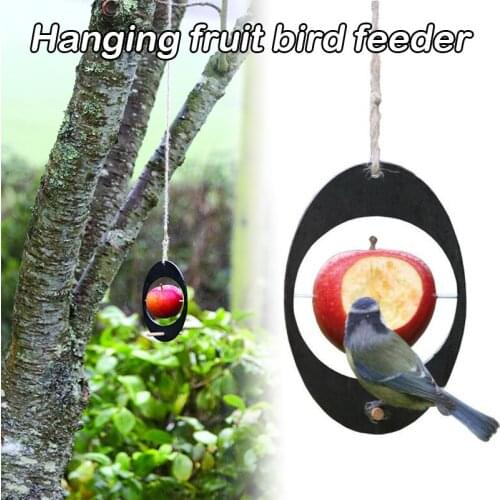 Recycled Birds Feeder Apple Feeder Birds Supplement Nutrition Garden Decoration Birds Feeder For Outdoor E7