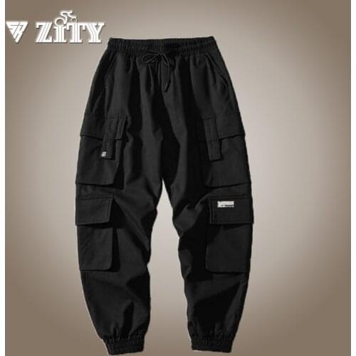 2020 New Autumn Men Hip Hop Harem Pants Male Trousers Pockets Streetwear Joggers Sweatpants Hombre Casual Pant