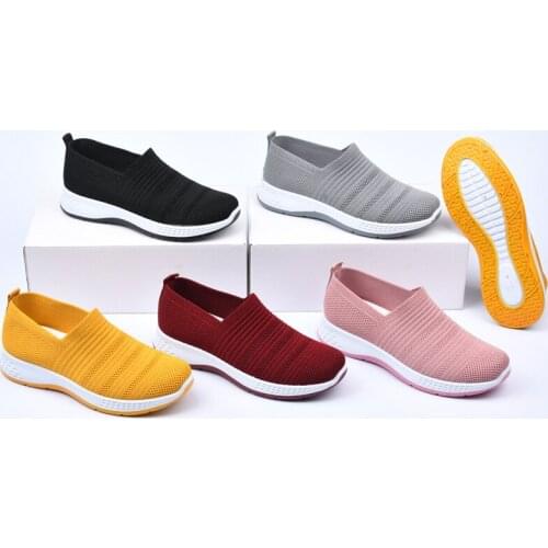 New Casual Socks, Womens Shoes, Flying Woven Shoes, Soft Soles, Comfortable and Breathable Sports Shoes