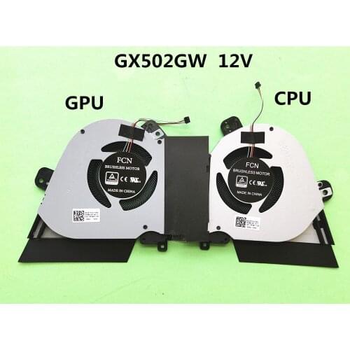New Original Laptop/Notebook CPU/GPU Cooling Fan For ASUS ROG 3S Zephyrus GX502 GX502GW GX502LWS GX502LWS 12V