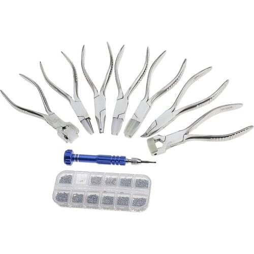 New Precision Mechanic Optician Tool With Screwdriver, Screws And Glasses Repair Pliers