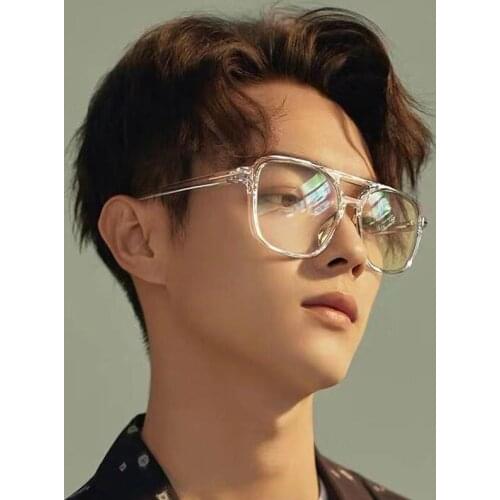 Transparent Computer Glasses Frame Women Men Anti Blue Light square Eyewear Blocking Glasses Optical Spectacle Eyeglass