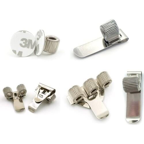 Portable Metal Pen Clip Simple Pen Insert For Hand Account Notebook Notepad Diary Loose Leaf Pen Holder Spring Clips 5 Styles