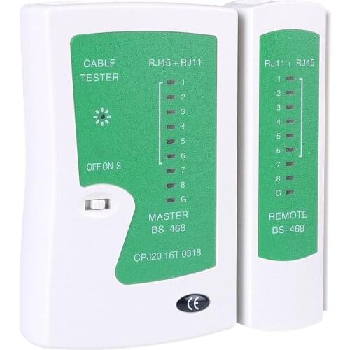 Professional RJ45 Cable Lan Tester Network Cable Tester RJ45 RJ11 RJ12 CAT5 UTP LAN Cable Tester Networking Tool Network Repair
