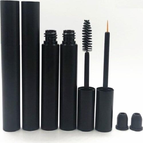 Empty Mascara Tubes Black Aluminum Cosmetic Eyelash Extension Glue Bottle Eyeliner 4ML Eyelash Growth Liquid Tube