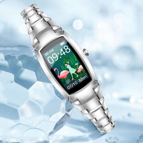 Smart Watch Women Fashion Lovely Womens Watches Heart Rate Monitoring IP67 Waterproof Sport Fitness Smartwatch For IOS Android