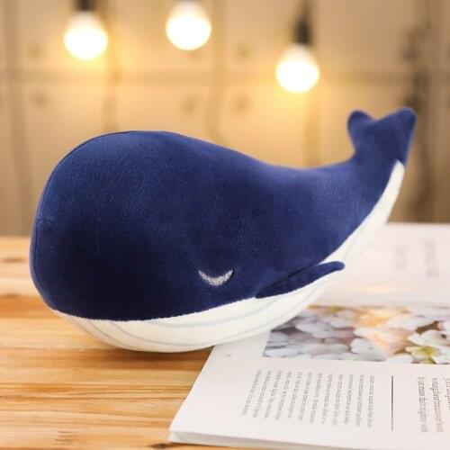 25cm Cartoon Whale Super Soft Plush Toy Sea Animal Big Blue Whale Soft Toy Stuffed Animal Fish Lovely Childrens birthday gift