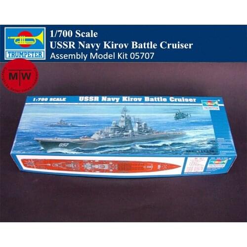 Trumpeter 05707 1/700 Scale USSR Navy Kirov Battle Cruiser Military Plastic Assembly Model Kits
