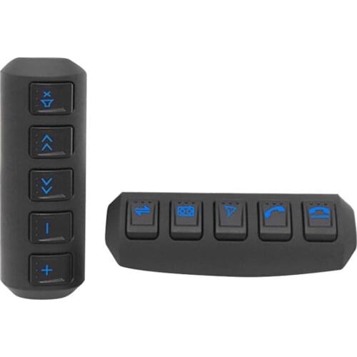 LED Backlight Remote Control Wireless Universal Steering Wheel Button Bilateral 10-button Remote Control Steering Wheel Buttons