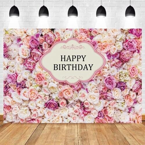 White Flower Newborn Baby Shower Birthday Backdrop Wedding Photocall Vinyl Photography Background For Photo Studio Photophone