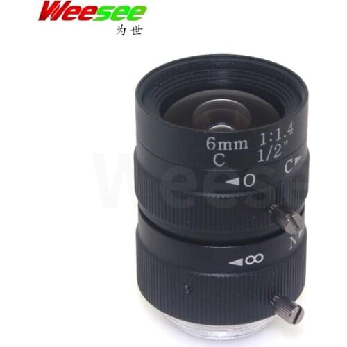 WS 12mm 3 megapixel 3MP 1/2'' image size HD CCTV lens C mount industrial manual iris varifocal lens for CCTV camera