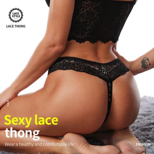 Lace Panties Underwear Thongs Sexy Lingerie Transparent Female Briefs Shorts Underpants Breeches Womens Erotic Seamless Thongs