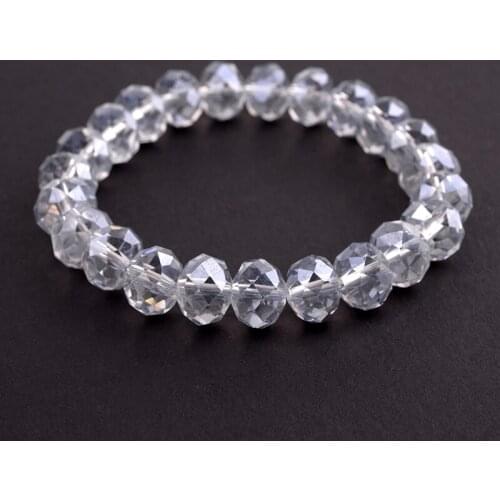 BOJIU Bracelet For Women Bright Shinning Crystal Bead Bracelet New Jewelry Elastic Charm Bracelets Pulseira Feminina BC119