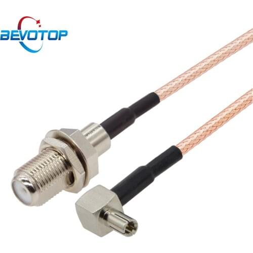 10pcs F to TS9 Cable F Female to TS9 Male Right Angle RG316 RF Coaxial Cable Huawei 3G Antenna Extension Cable Jumper Pigtail