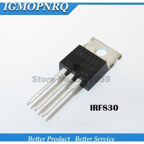 10pcs IRF830 TO-220 IRF830PBF TO220 MOSFET N-Chan 500V 4.5 Amp TO-220 new