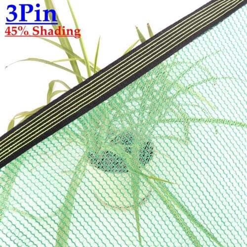 3Pin 45% Shading Green Anti-UV HDPE Sunshade Net Garden FlowerSucculent Plants Cover Net Outdoor Swimming Pool Sun Shade Net