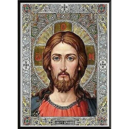 5D figuras religiosas pintura de diamante redondo hecho a mano bordado de diamantes mosaico decoración del hogar nuevo