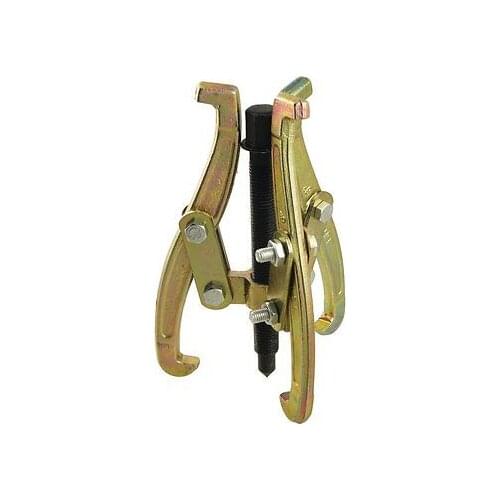 6" 150mm Bearing Three Reversible Legs Puller Kit Brass Tone Black