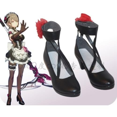 Anime cosplay Honkai Impact 3 Rita Rossweisse shoe lolita maid shoes