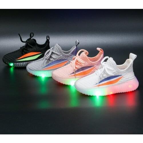 Size 21-30 Childrens Led Shoes Boys Girls Lighted Sneakers Glowing Shoes for Kid Sneakers Boys Baby Sneakers with Luminous Sole