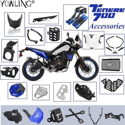 For YAMAHA Tenere 700 Tenere700 Accessories Brake Clutch Levers Radiator Grille Guard ABS Sensor Engine Guard Cover Protection