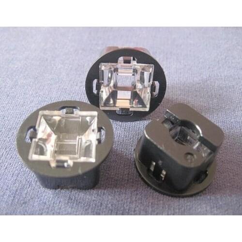 #GXJ-24 High quality Infrared Lens, Lens Size: 15.2X15.2mm, With Holder Diameter: 24mm, Degree 60, Clean surface, PMMA