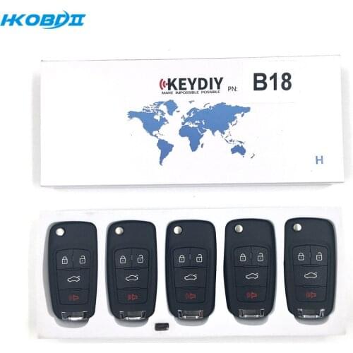 HKOBDII KEYDIY Original KD B18 4 Button B series Universial Remote For KD900/KD-X2/ URG200/KD MINI B Series Remote