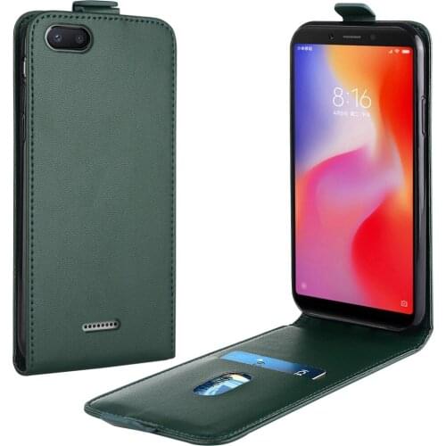 Flip Up and Down Leather Case for Xiaomi Redmi 6A Case M1804C3CH M1804C3CI 5.45''Vertical Cover for Redmi 6A 6 A Case Phone Bag