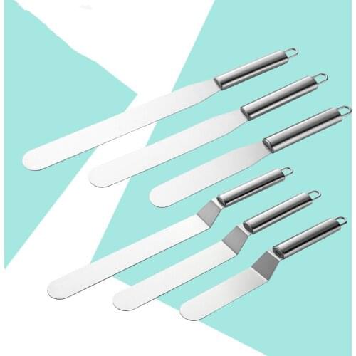 Kitchen Baking Utensils 6/8/10 inch Cake Cream Butter Spatula Stainless Steel Cake Demoulding Knife Pastry Tools