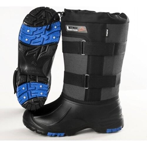 Men Winter Outdoor Climbing Skiing Hiking Hunting Thermal Snowfield Shoes Fishing Warm Non-slip With Steel Nails High Snow Boots