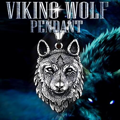 Beier 316L stainless steel Norse Vikings Pendant Necklace Norse Wolf Head Necklace Original Animal Jewelry Wolf Head hange LP352