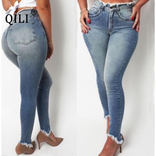 Женские зауженные джинсы Qili China At AliExpress