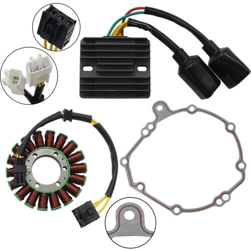 Motorcycle Voltage Regulator Rectifier+Ignition Magneto Stator Coil+Generator Cover Gasket For Honda CBR1000 CBR1000RR 2004-2007