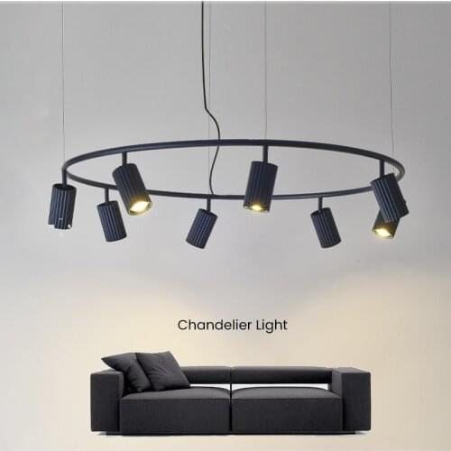 Modern Designer LED Suspension Light For Dinning Room Nordic Brief Chandelier Lighting Colorful Spot Hanging Light Fixture