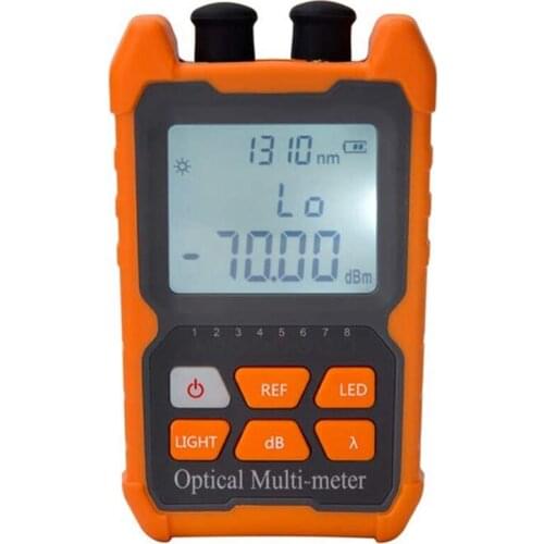 Fiber Optic Cable Tester Portable Optical Power Meter FC/SC/ST Universal Interface Fiber Tester Built-In 1Mw Visual Fault Locato