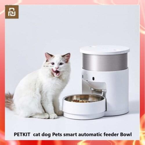 Xiaomi PETKIT cat dog Pets smart automatic feeder Bowl APP Control Remote Intelligent feeder 304 stainless steel bowl pet