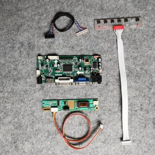 VGA+DVI 1CCFL M.NT68676 DIY kit 1024*768 Fit B133XN01/B133XN02/B133XN03/B133XN04 matrix panel controller board 20-Pin LVDS