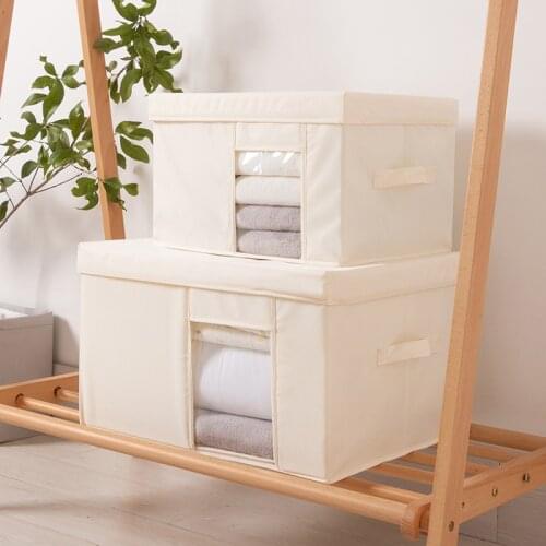 Oxford Cloth Storage Box Household Portable Quilt Storage Case Foldable Cloth Container Large Wardrobe Organizer Laundry Basket