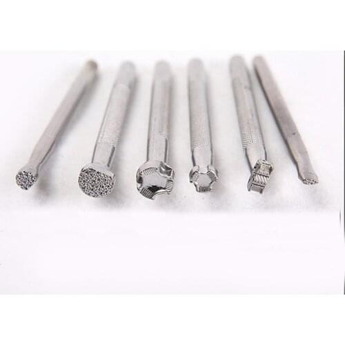 1Pcs Leathercraft Carving Different Shape Stamp Punch Set Saddle Making Tools for Leather Craft Working Flower Patterns Shape