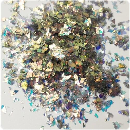 10g Irregular Shell Nail Sequins Paillette Flakes Golden Color Pigment Toys Nail Art Decoration Mirror Glitter Foil Paper