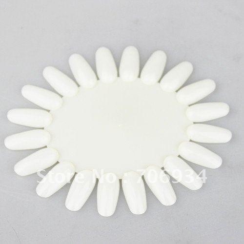 40pcs/lot Nail Art Color Polish Display 20 Tips White Wheels Nail Art Decoration