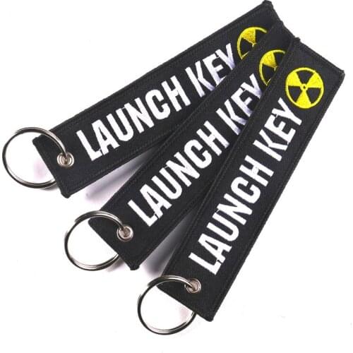 5 PCS/LOT Fashion Launch Key Chain Bijoux Keychain for Motorcycles and Cars Gifts Tag Embroidery Key Fobs OEM Keychain Jewelry