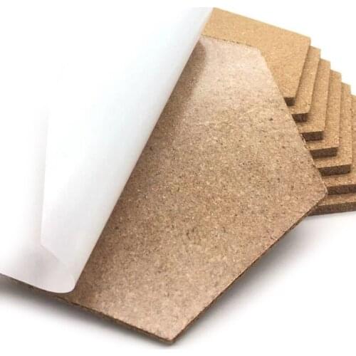 8pcs/set Cork Wood Board Self Adhesive DIY Office Bulletin Notice Message Boards Photo Hanging Home Decor