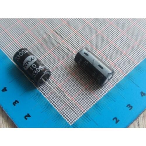Free Shipping 50pcs/lot 3300UF 10V DIP Aluminum Electrolytic Capacitor 10V 3300UF 10*30/13*21MM electrolytic capacitor 3300uf