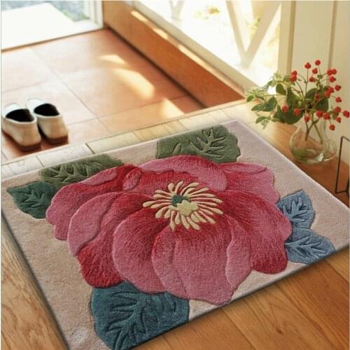 Wool carepts European carpets Bedside Carved carpet for Hallway Bedroom Living room Aisle Doormat Logo Brand 100% wool Carpets