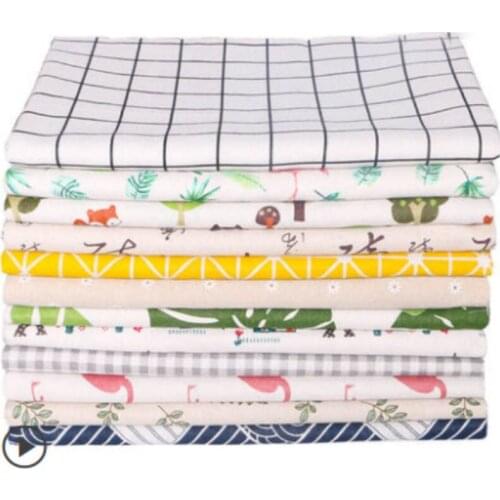 Cotton and linen cloth DIY handmade Make plaid curtain sofa background hanging cloth gingham table fabric 100 * 150cm