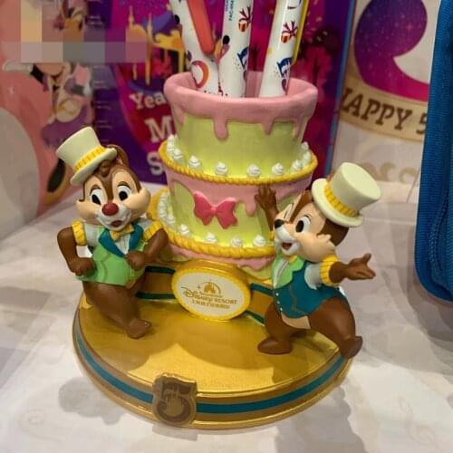 2021.4 New Style Shanghai Disney 5th Anniversary Qiqididi Cartoon Three-dimensional Cute Pen Holder Decoration Gift AG2481