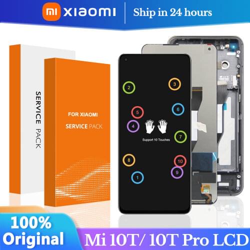 6.67''Original Screen For Xiaomi Mi 10T Pro 5G LCD Display 6.67 inches Touch Screen Replace LCD For Xiaomi Mi10T 10T Pro Display