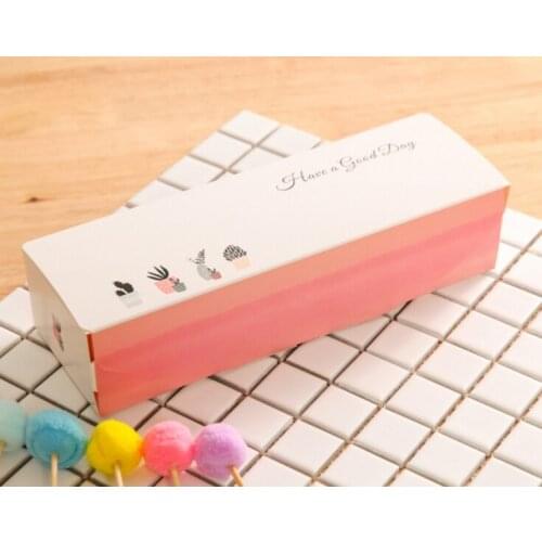 Custom flat cardboard literature box packaging with custom logo ---DH12646