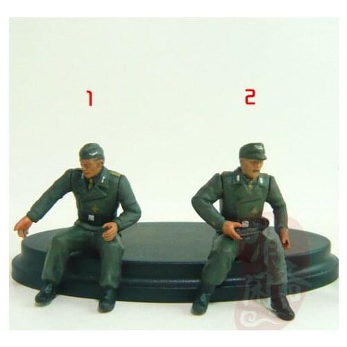 Pvc figure sitting soldier 2pcs/set